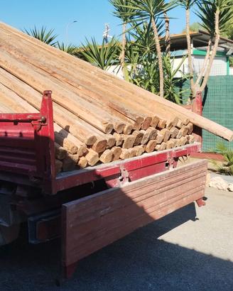 Travi legno da 12/8 cm,lunghezza 5 metri