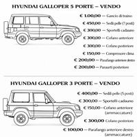 GALLOPER - RICAMBI - USATO