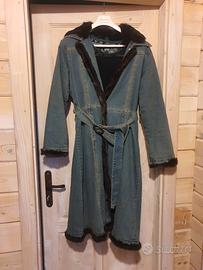 giacca lunga di jeans