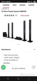 Home Theater LG 5.1 – 1000W – Blu-ray