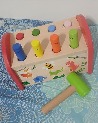 Martella qua e là: gioco motorio in legno