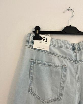 Jeans NUOVI donna Stradivarius D91 Low Wide - Tagl