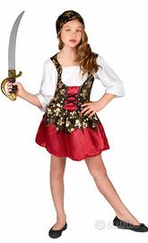 Costume Carnevale Donna Pirata Rosso piratessa