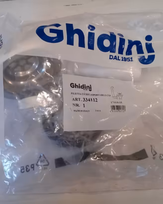 Piletta Ghidini Inox con scarico troppo