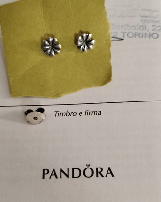 Orecchini quadrifoglio Pandora