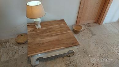 Tavolino in legno 100x100