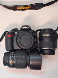 Nikon d3100 + Nikkor 18-55 VR + Nikkor 55-200
