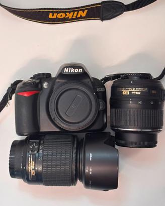 Nikon d3100 + Nikkor 18-55 VR + Nikkor 55-200