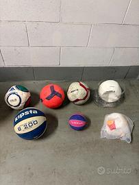 Lotto 7 palloni da calcio basket volley pallamano