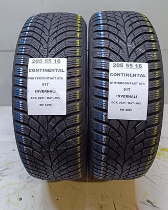 2 GOMME 205 55 16 CONTINENTAL INV RIF4090
