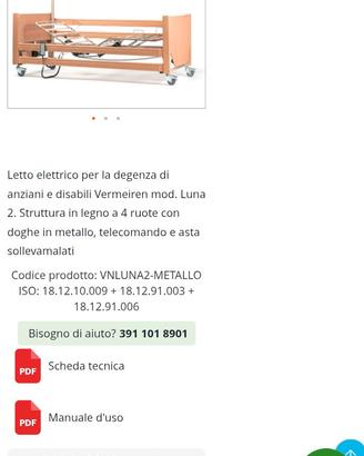letto ospedaliero Vermeiren