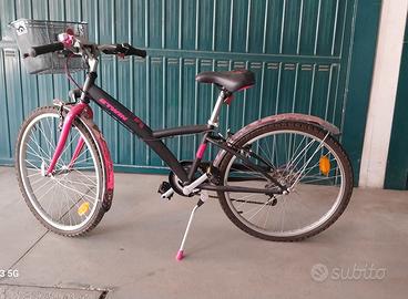bicicletta da bimba B'Twin Poply500 da 24 pollici 