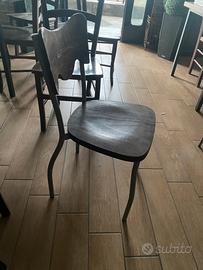 Sedie legno e metallo