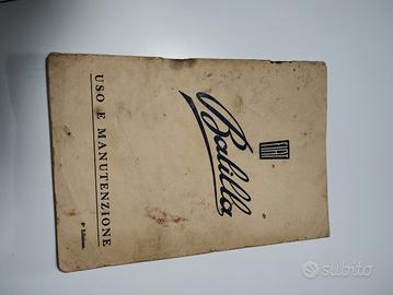 libretto uso e manutenzione fiat balilla 
