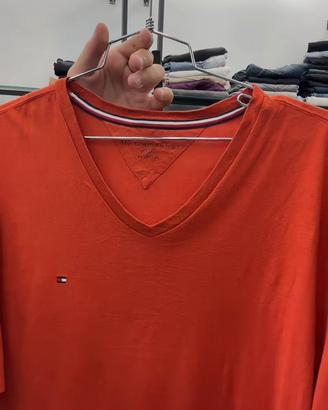 Tommy Hilfiger T-shirt Uomo XL Aranci  GR. BB 0002