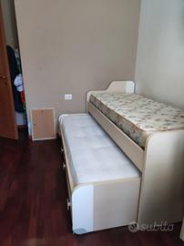 Letto a castello estraibile 