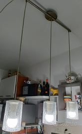 Lampadario a sospensione a 3 luci