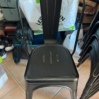 Set 6 sedie industrial nuove