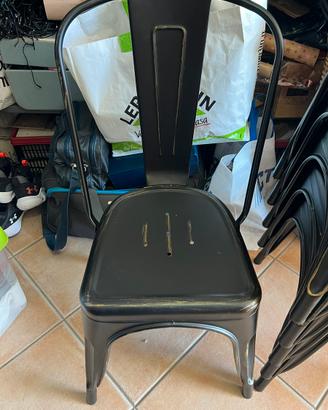 Set 6 sedie industrial nuove
