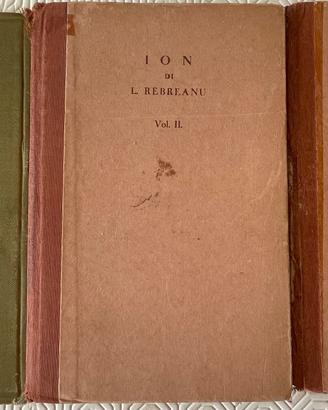 Libri di Rebreanu e Tagore edizioni d’epoca