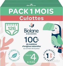 BIOLANE - Pannolini mutandine - Taglia 4 (8-15 kg)