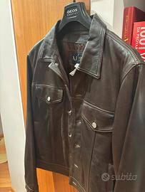 Giacca pelle Armani Jeans uomo