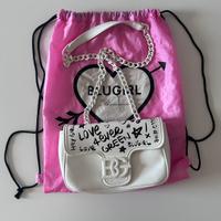 Blumarine Blugirl Borsa Bianca con scritte nere