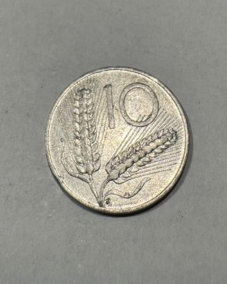 Moneta rara 10 lire 1980
