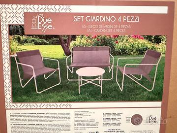 Set giardino 4 pezzi Due Esse nuovo