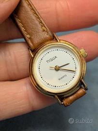 orologio vintage donna dorato 