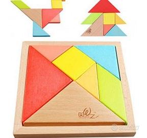 Tangram in legno Rompicapo Puzzle