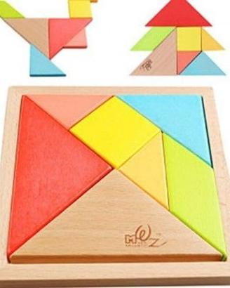 Tangram in legno Rompicapo Puzzle