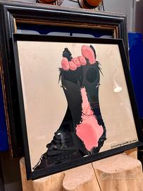 Armando Testa ismi serigrafia “purosangue” vintage