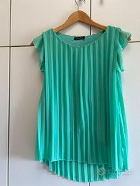 Camicia / Blusa senza maniche plissettata