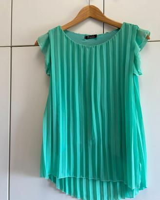Camicia / Blusa senza maniche plissettata
