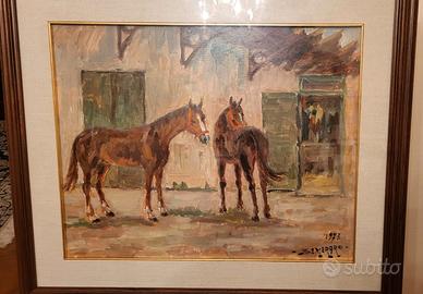 Quadro di autore Olio su Tela SEMERARO P. 1973