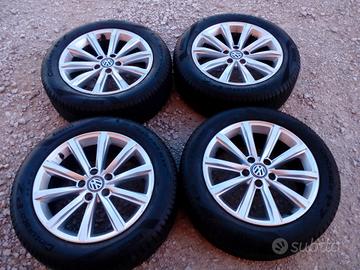 CERCHI E GOMME 17 ORIGINALI VW COD:545