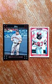 Figurine di baseball e football americano