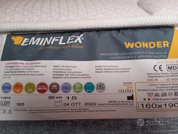 Materasso matrimoniale Eminflex ergonomico Wonder