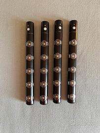 4 luci di emergenza con sensore a pile