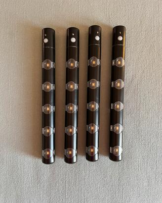 4 luci di emergenza con sensore a pile