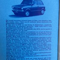 Brochure pubblicitaria Autobianchi A112