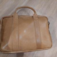 Borsa in pelle tortora