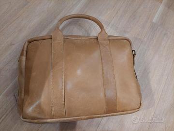 Borsa in pelle tortora