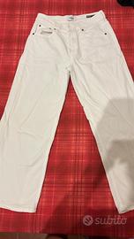 pantaloni a palazzo bianchi Dondup