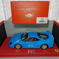 FERRARI F40 1987 AZZURRO 1:18 BBR MODELS