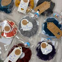 Elastici per cappelli scrunchies uncinetto