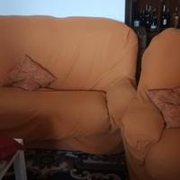 Set divani e poltrone pelle copridivani compresi