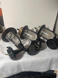 3 Lampade da parete