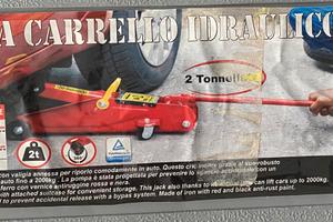 Cric carrello idraulico con valigia mai usato